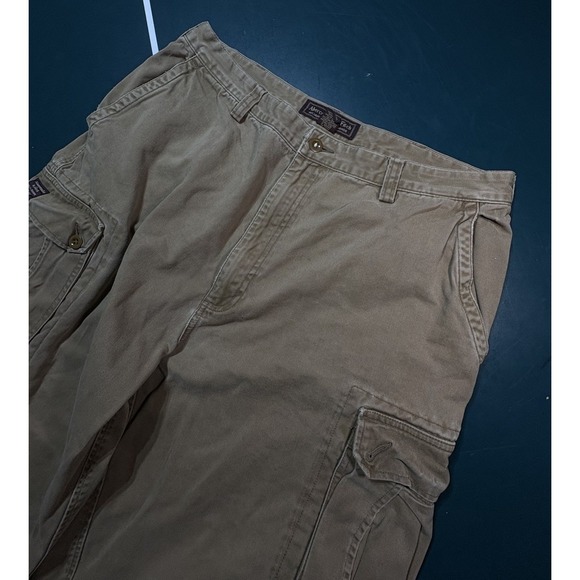 VTG Abercrombie & Fitch Baggy Cargo Pants Mens 36x30 Y2K Military Skater Tan - Picture 5 of 14